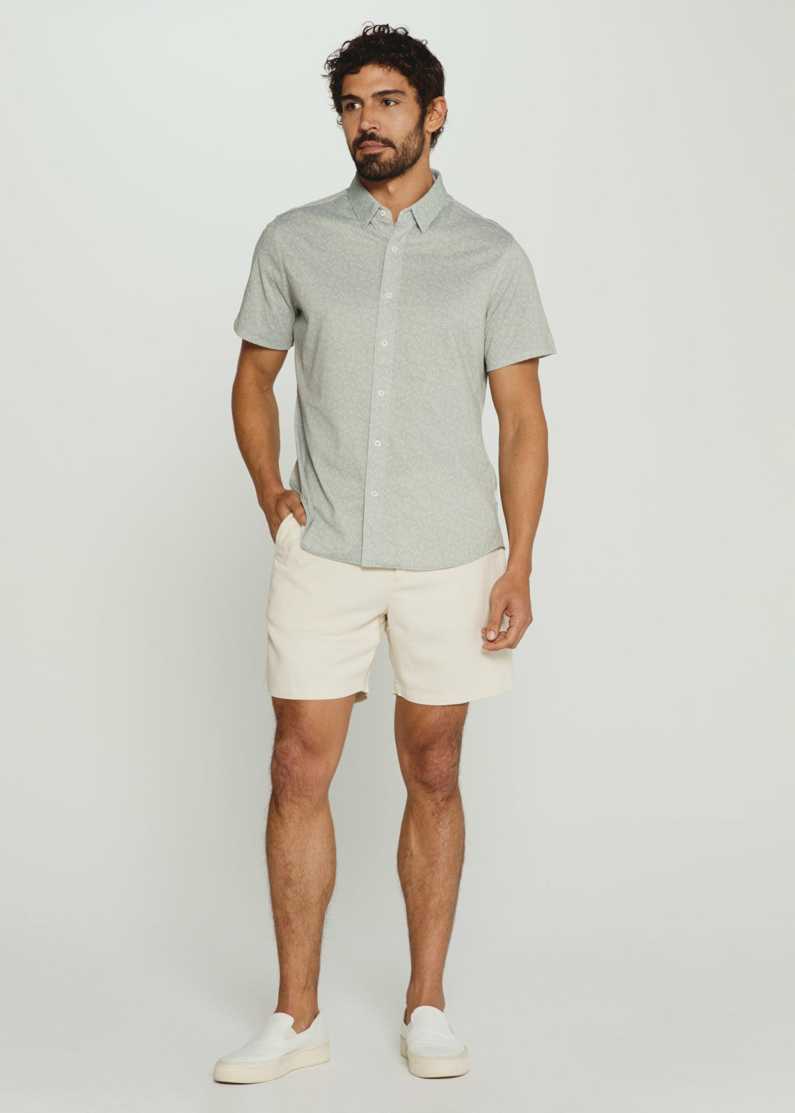 7Diamonds Laguna 7" Stretch Linen Short