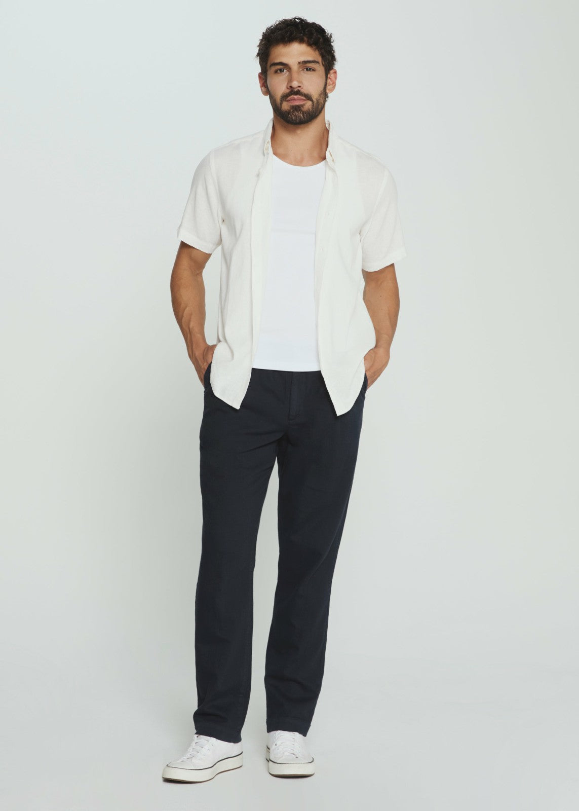 7Diamonds Laguna Stretch Linen Chino Pant