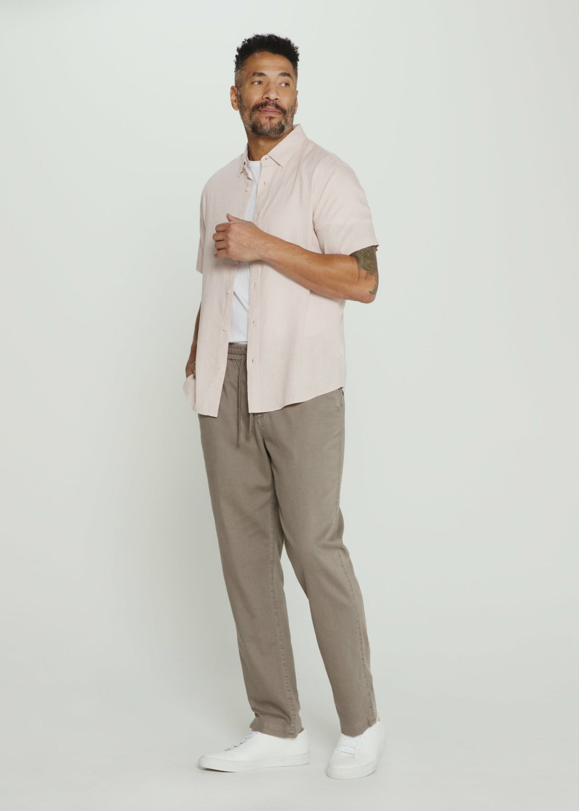 7Diamonds Laguna Stretch Linen Drawstring Pant