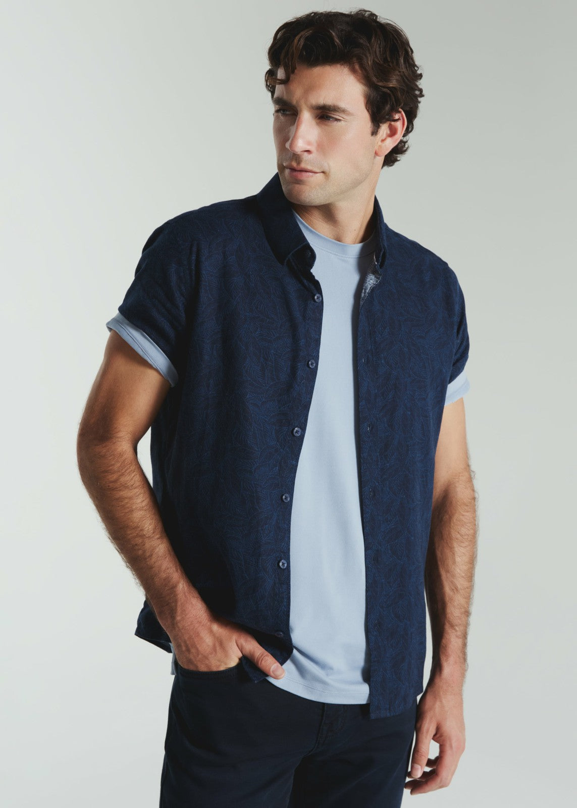 7Diamonds Oasis Linen Botanical Shirt