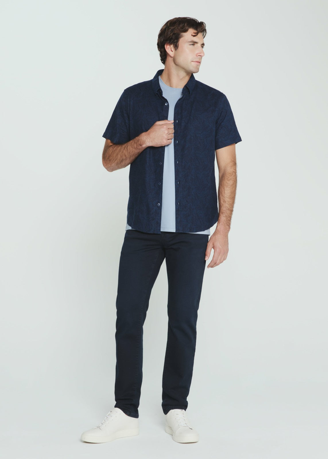 7Diamonds Oasis Linen Botanical Shirt
