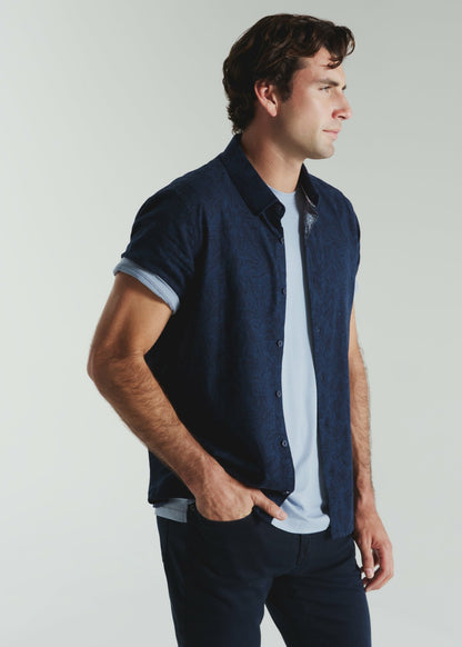 7Diamonds Oasis Linen Botanical Shirt