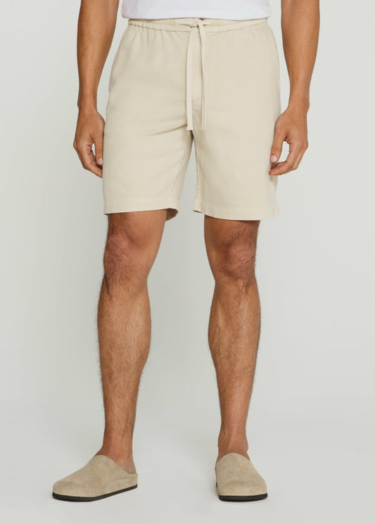 7Diamonds Laguna 8" Stretch Linen Drawstring Short