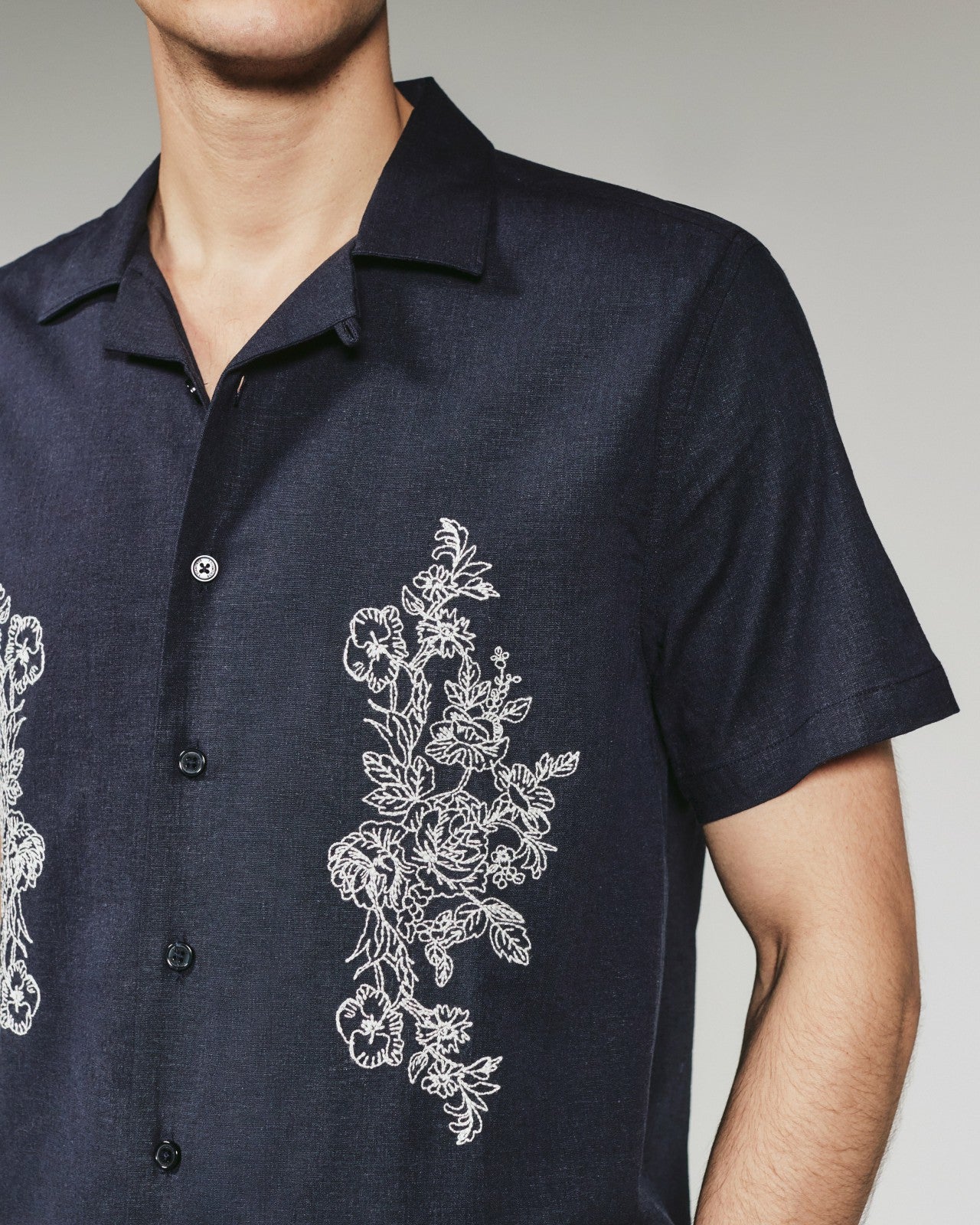 7Diamonds Pollock Linen Camp Shirt