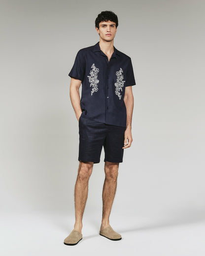 7Diamonds Pollock Linen Camp Shirt