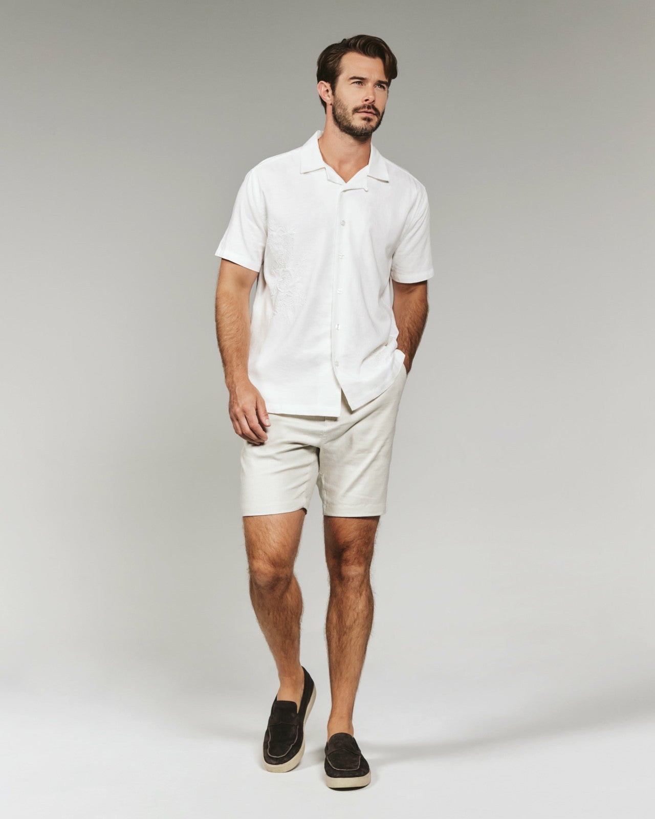 7Diamonds Marco Linen Camp Shirt