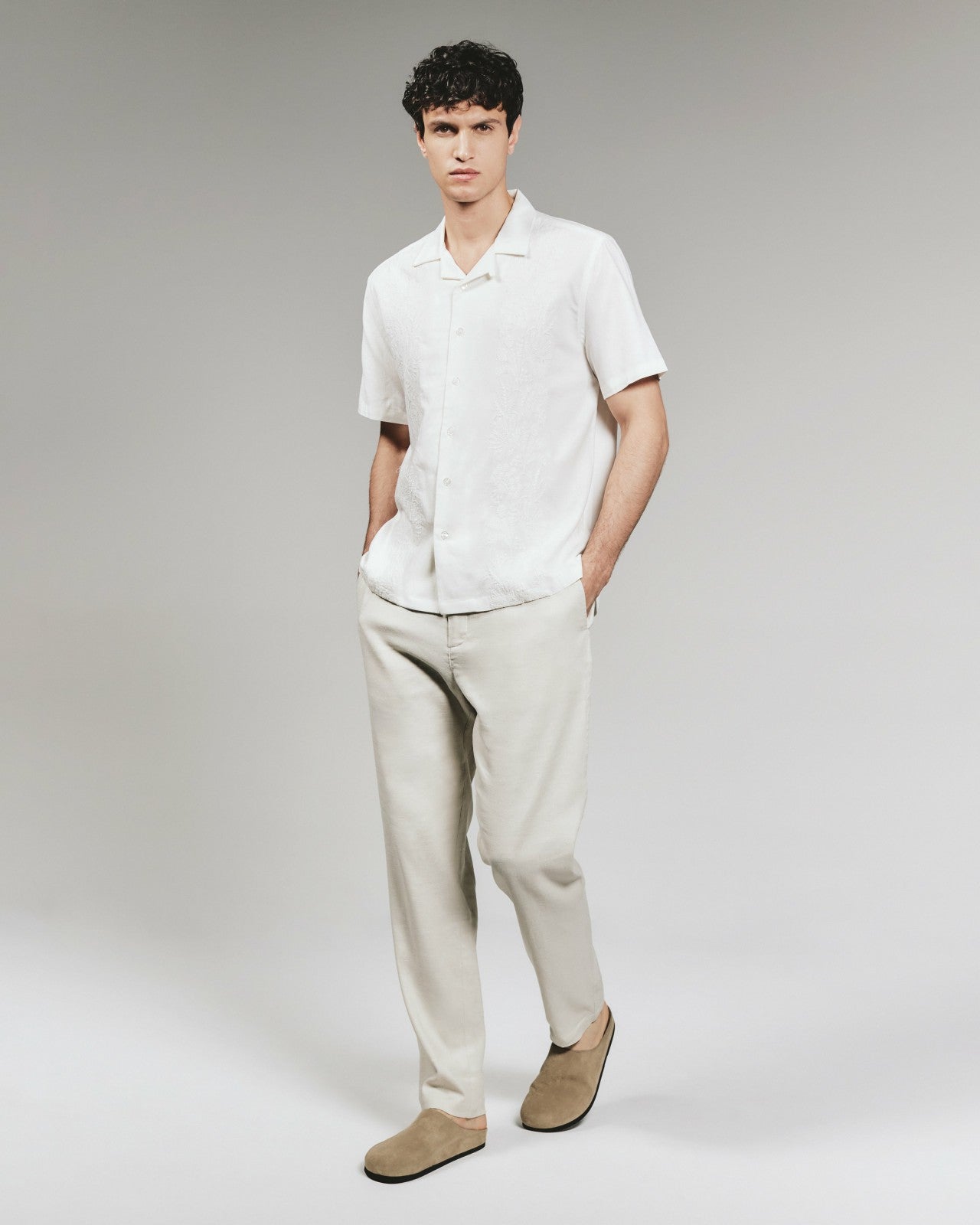 7Diamonds Aurelio Linen Camp Shirt