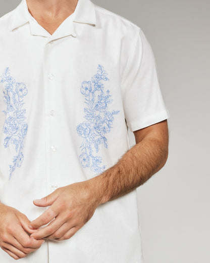 7Diamonds Pollock Linen Camp Shirt