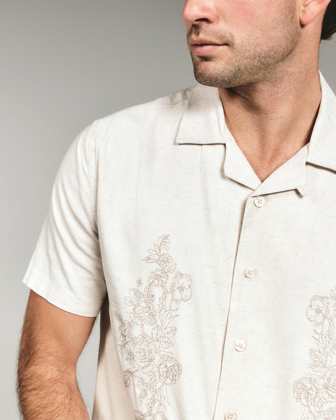 7Diamonds Pollock Linen Camp Shirt