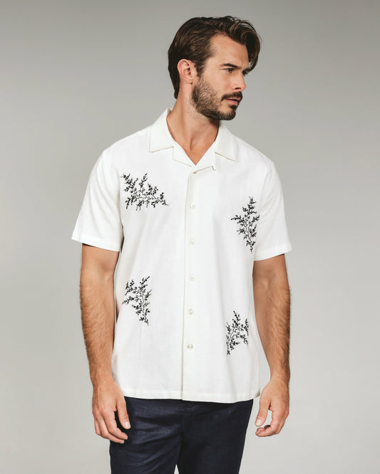 7Diamonds Heath Linen Camp Shirt