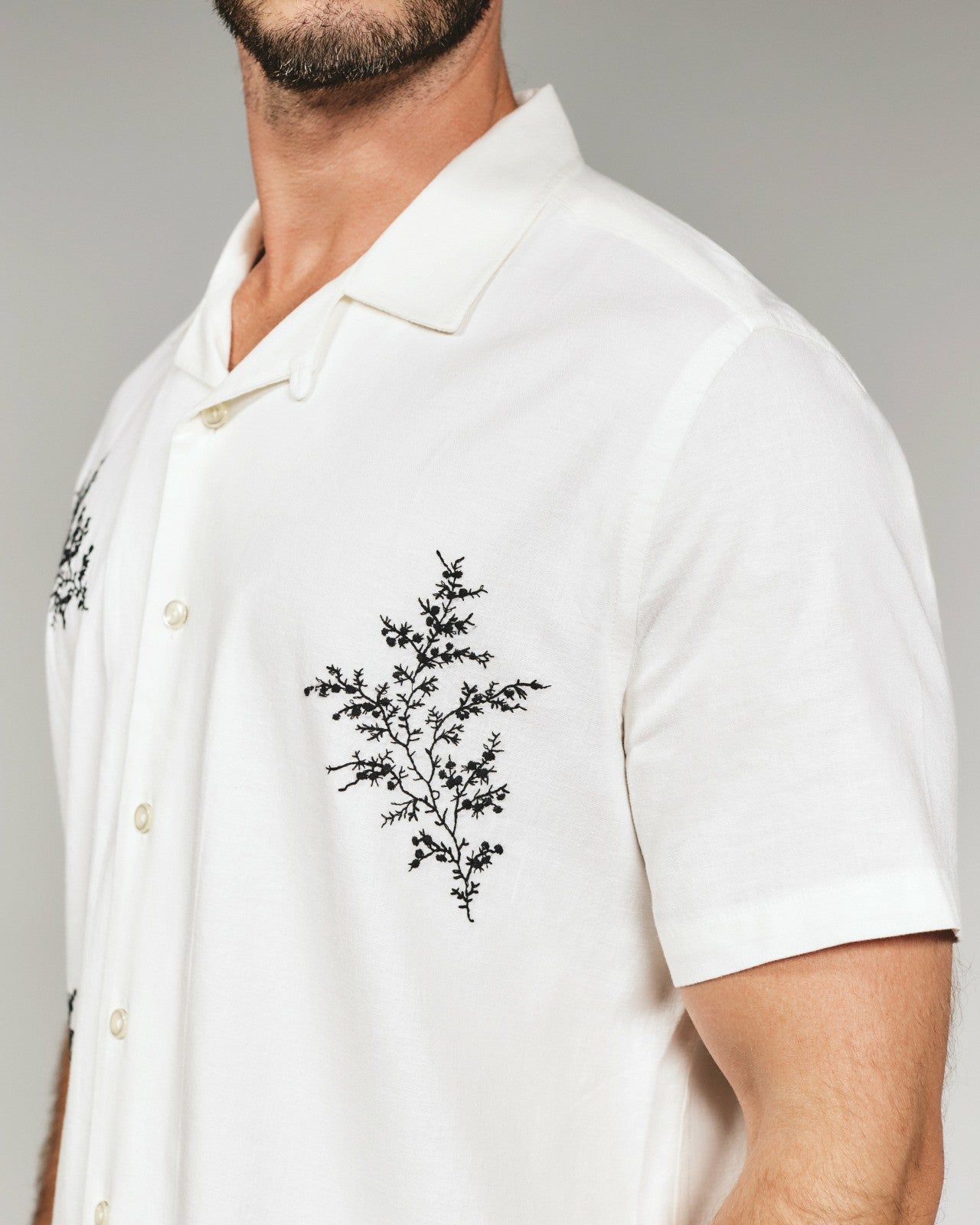 7Diamonds Heath Linen Camp Shirt