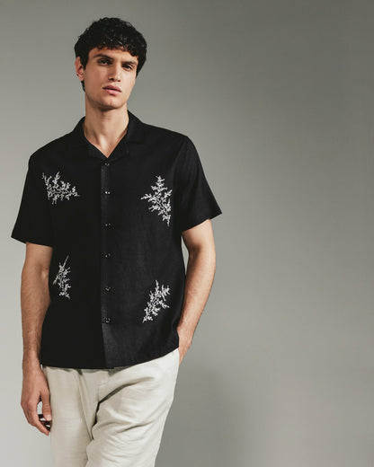 7Diamonds Heath Linen Camp Shirt