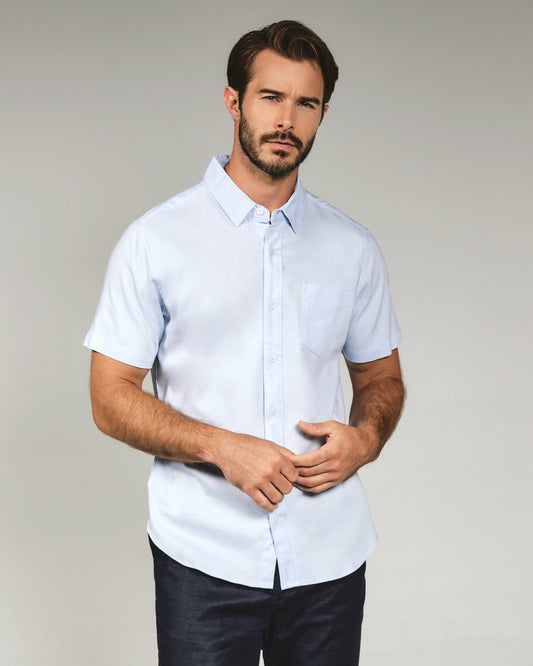 7Diamonds Bradhurst Linen Short Sleeve Shirt