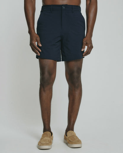 7Diamonds La Jolla Seersucker Stretch Hybrid Short