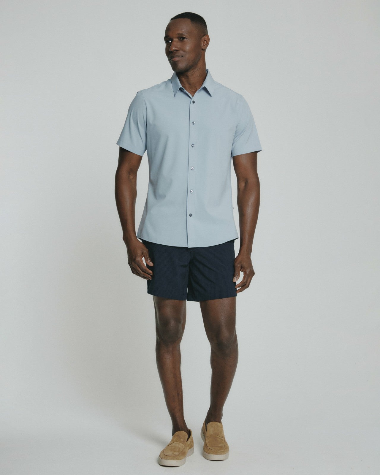7Diamonds La Jolla Seersucker Stretch Hybrid Short