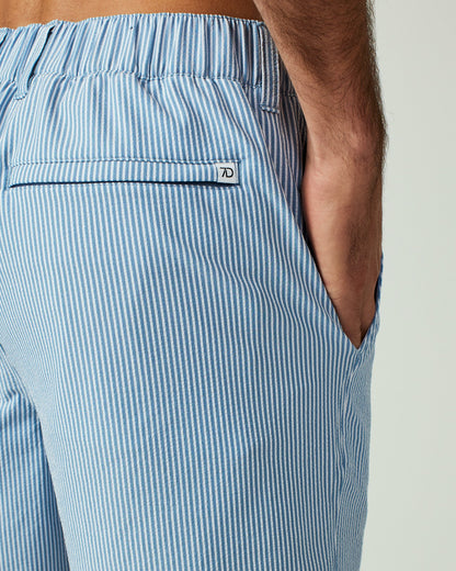 7Diamonds La Jolla Seersucker Stretch Hybrid Short