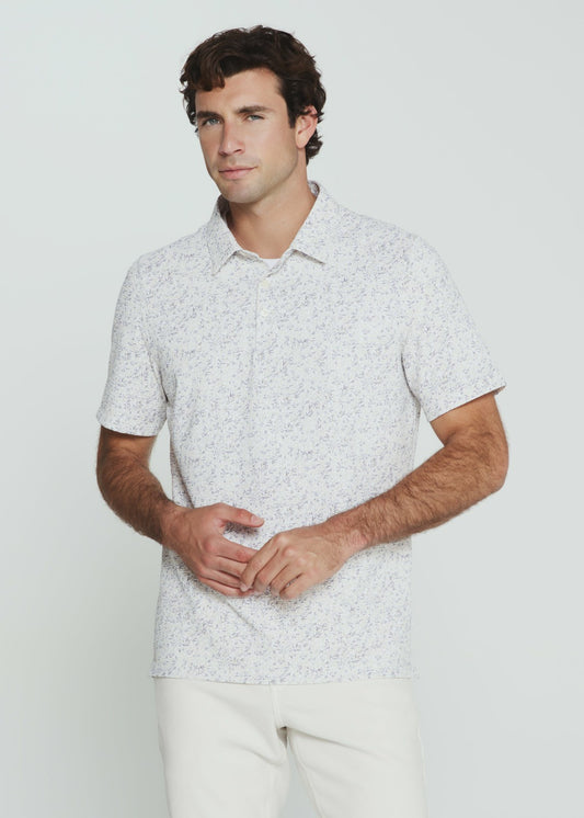 7Diamonds Sutherland Seersucker Stretch Printed Polo