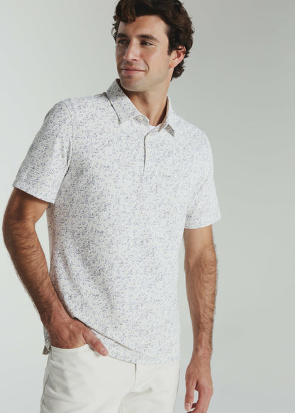 7Diamonds Sutherland Seersucker Stretch Printed Polo