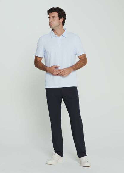 7Diamonds Sutherland Seersucker Stretch Heathered Polo