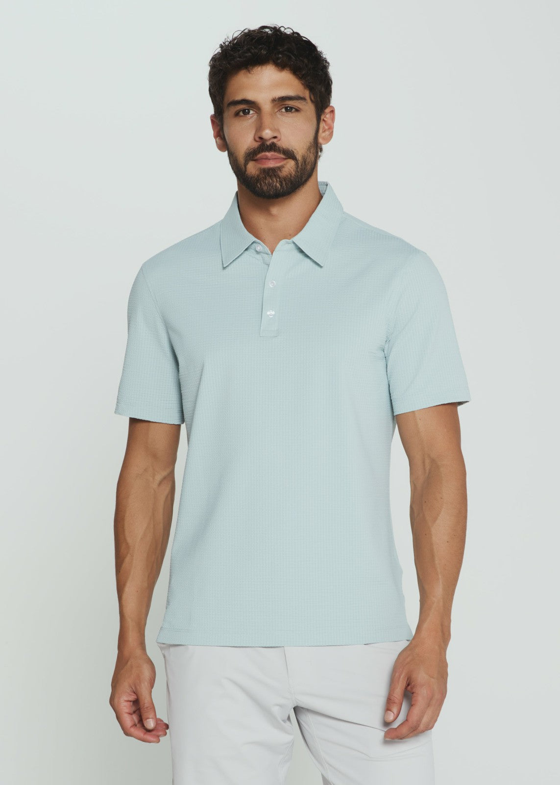 7Diamonds Sutherland Seersucker Stretch Polo