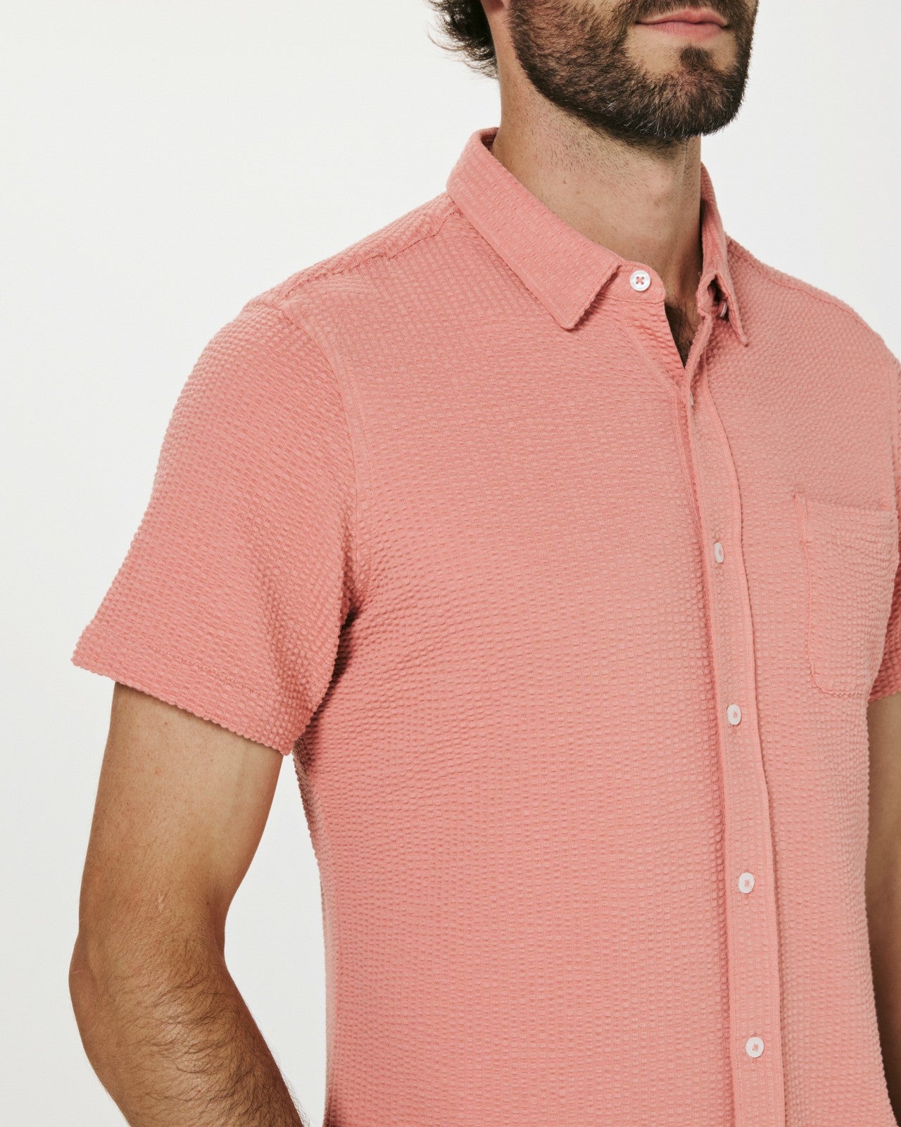 7Diamonds Bennet Seersucker Stretch Short Sleeve Shirt