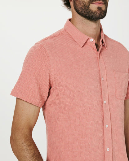 7Diamonds Bennet Seersucker Stretch Short Sleeve Shirt