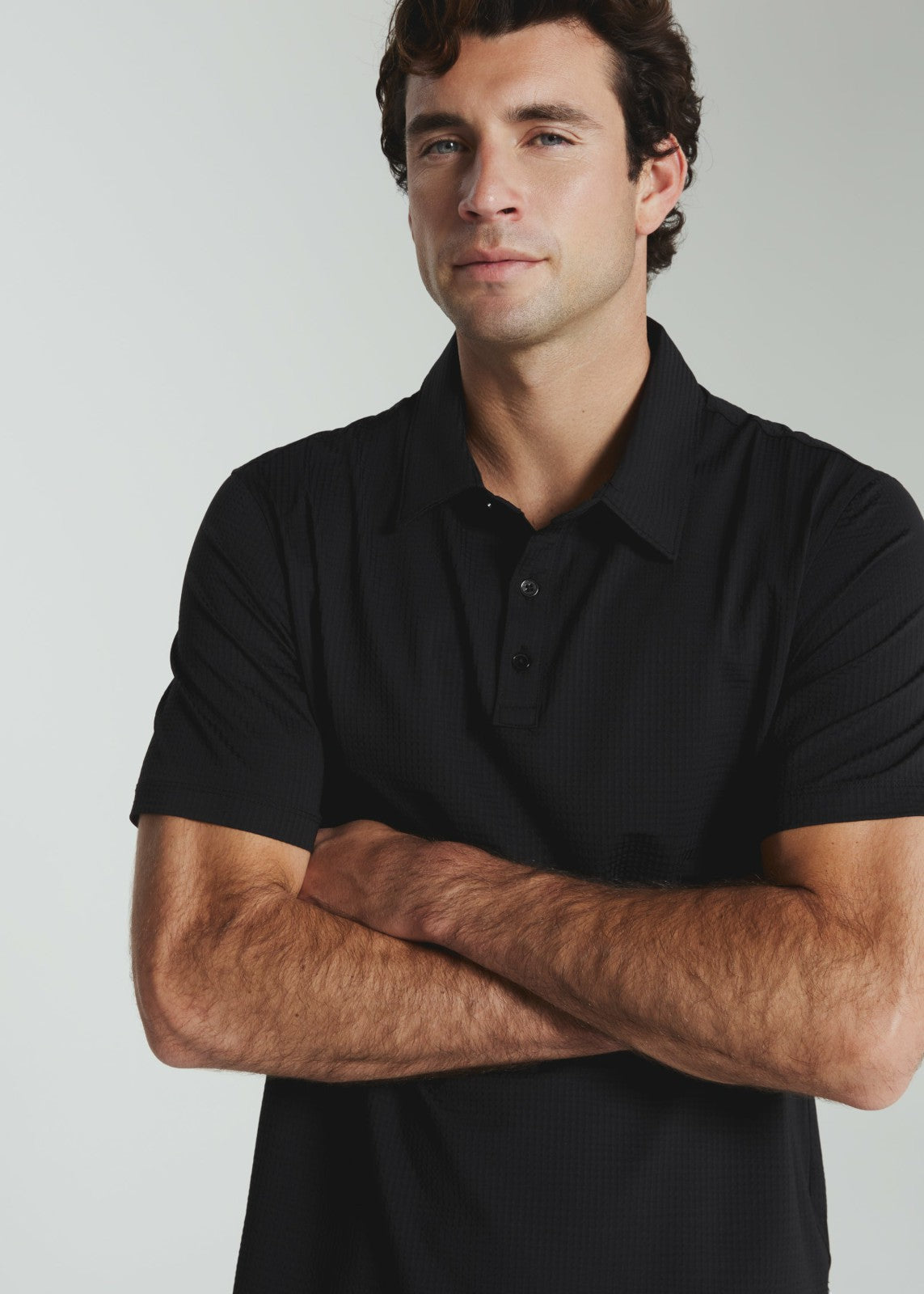 7Diamonds Sutherland Seersucker Stretch Polo