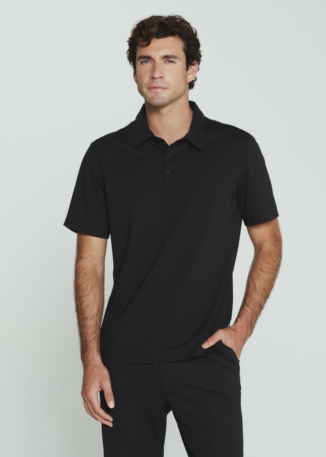 7Diamonds Sutherland Seersucker Stretch Polo