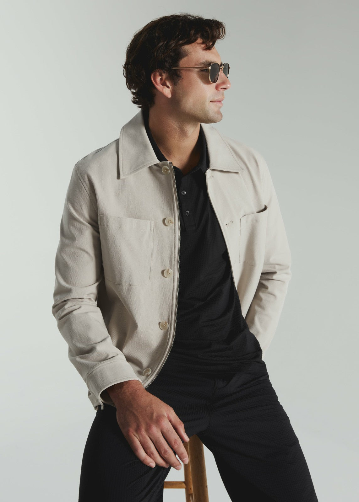 7Diamonds Sutherland Seersucker Stretch Polo