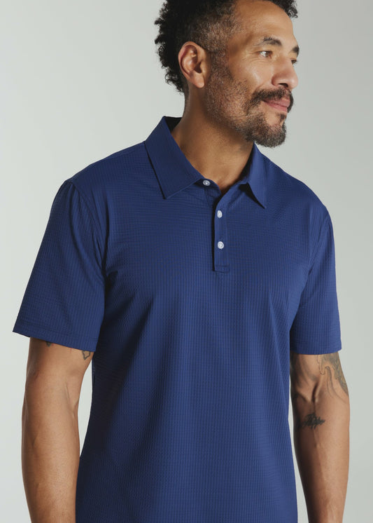 7Diamonds Sutherland Seersucker Stretch Polo