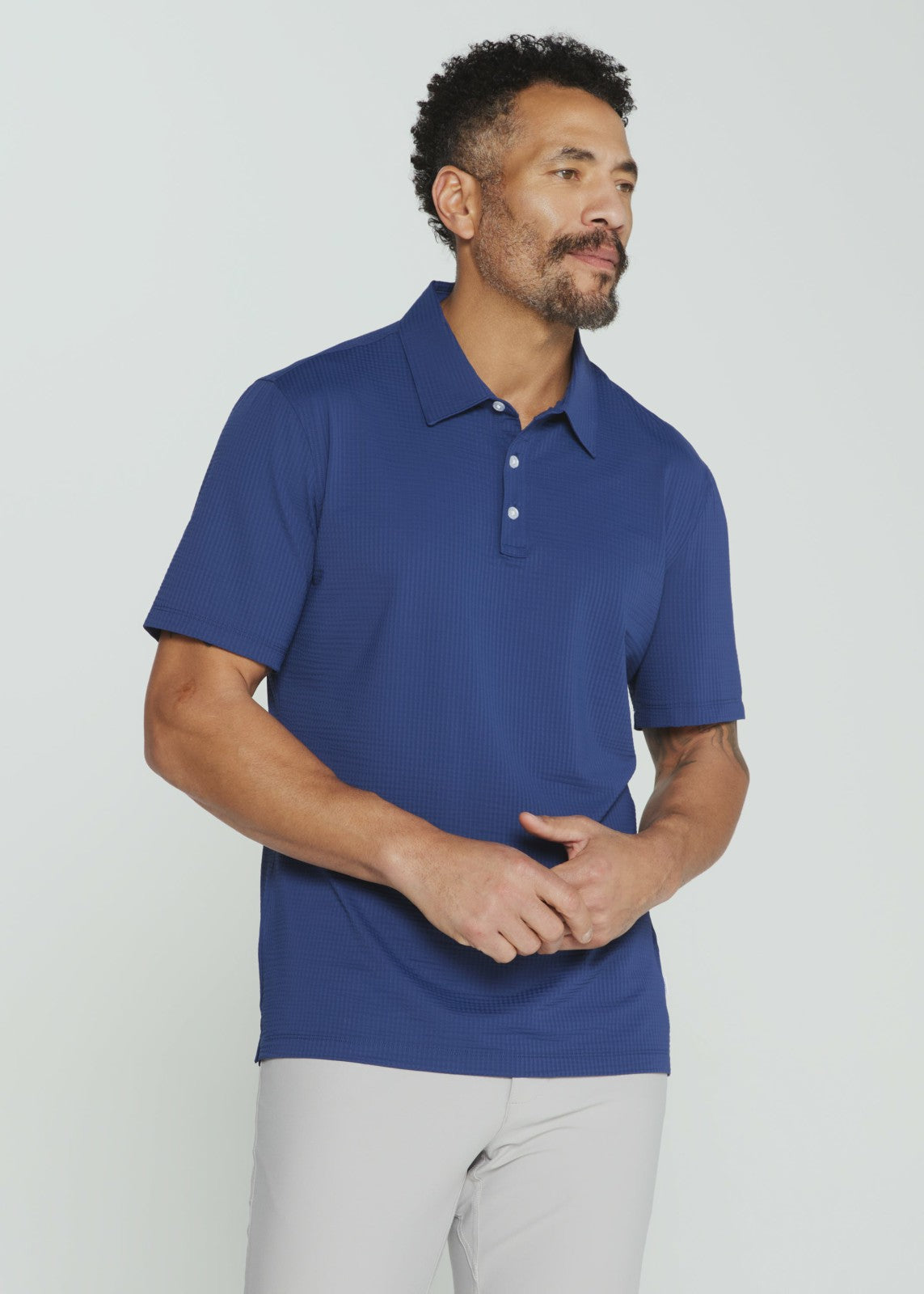 7Diamonds Sutherland Seersucker Stretch Polo