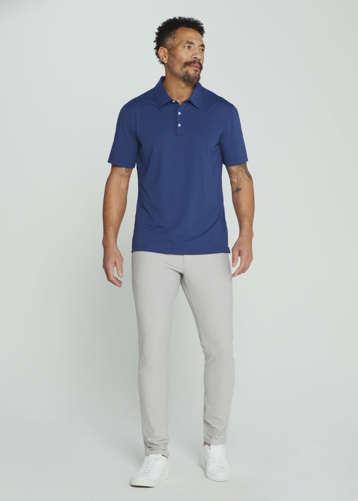 7Diamonds Sutherland Seersucker Stretch Polo