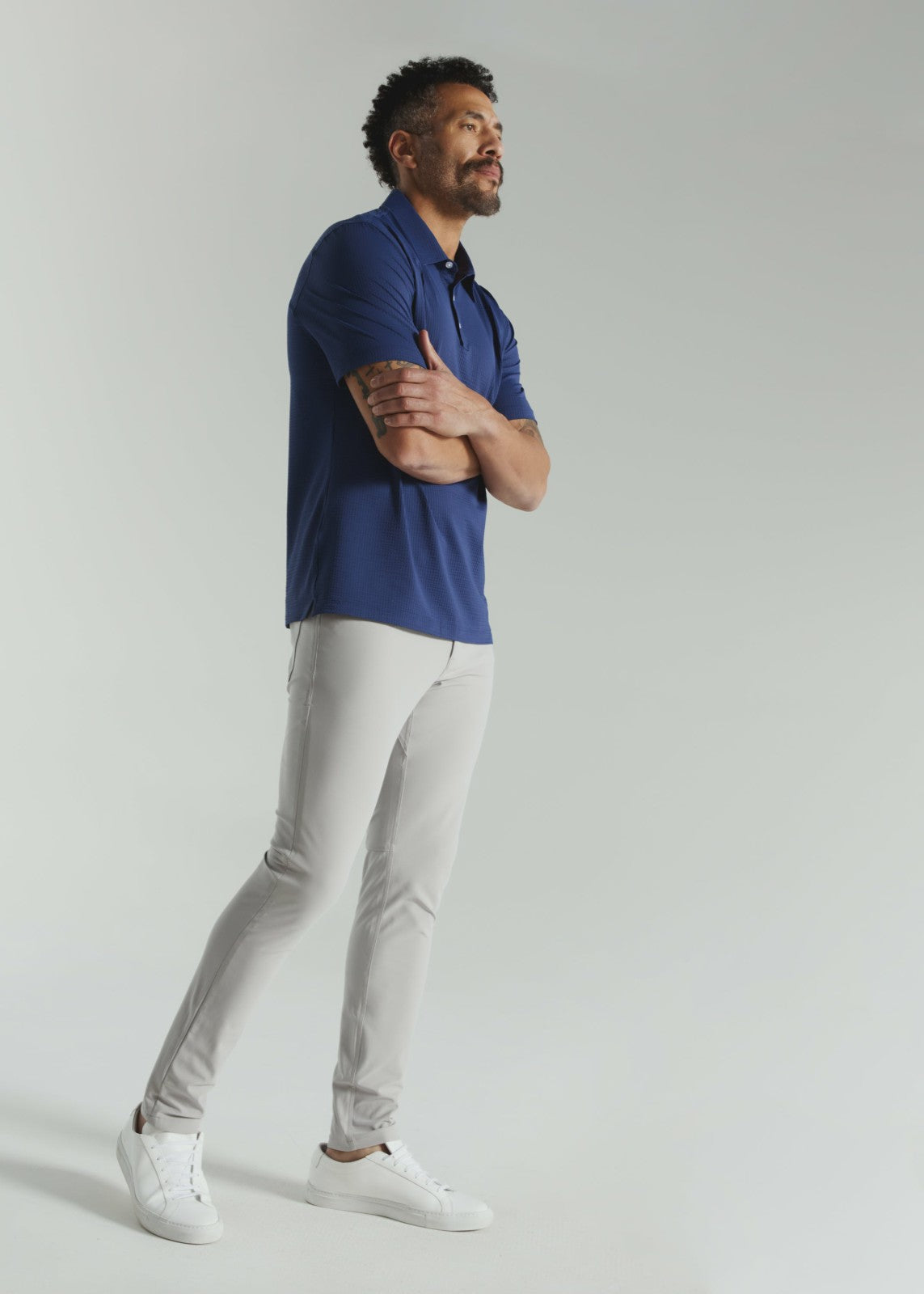 7Diamonds Sutherland Seersucker Stretch Polo