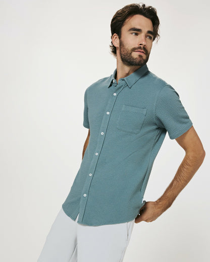 7Diamonds Bennet Seersucker Stretch Short Sleeve Shirt