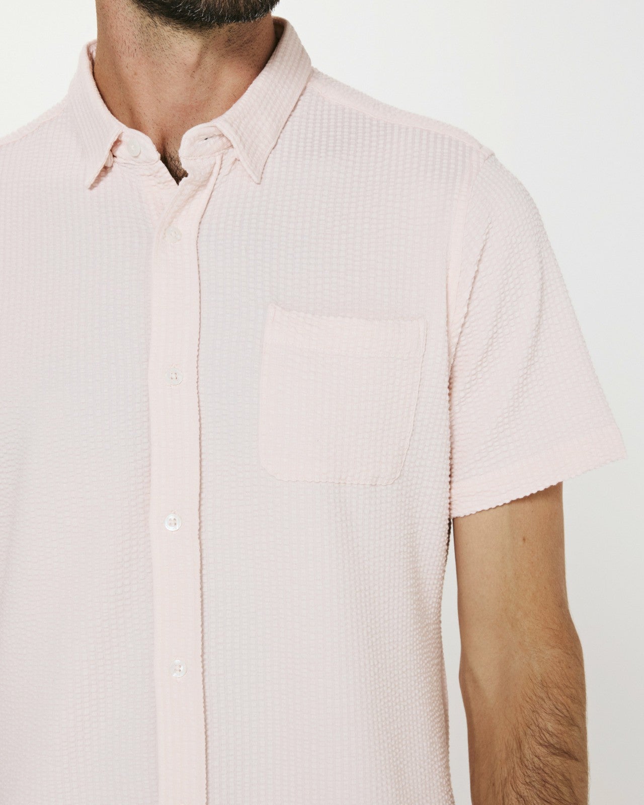 7Diamonds Bennet Seersucker Stretch Short Sleeve Shirt