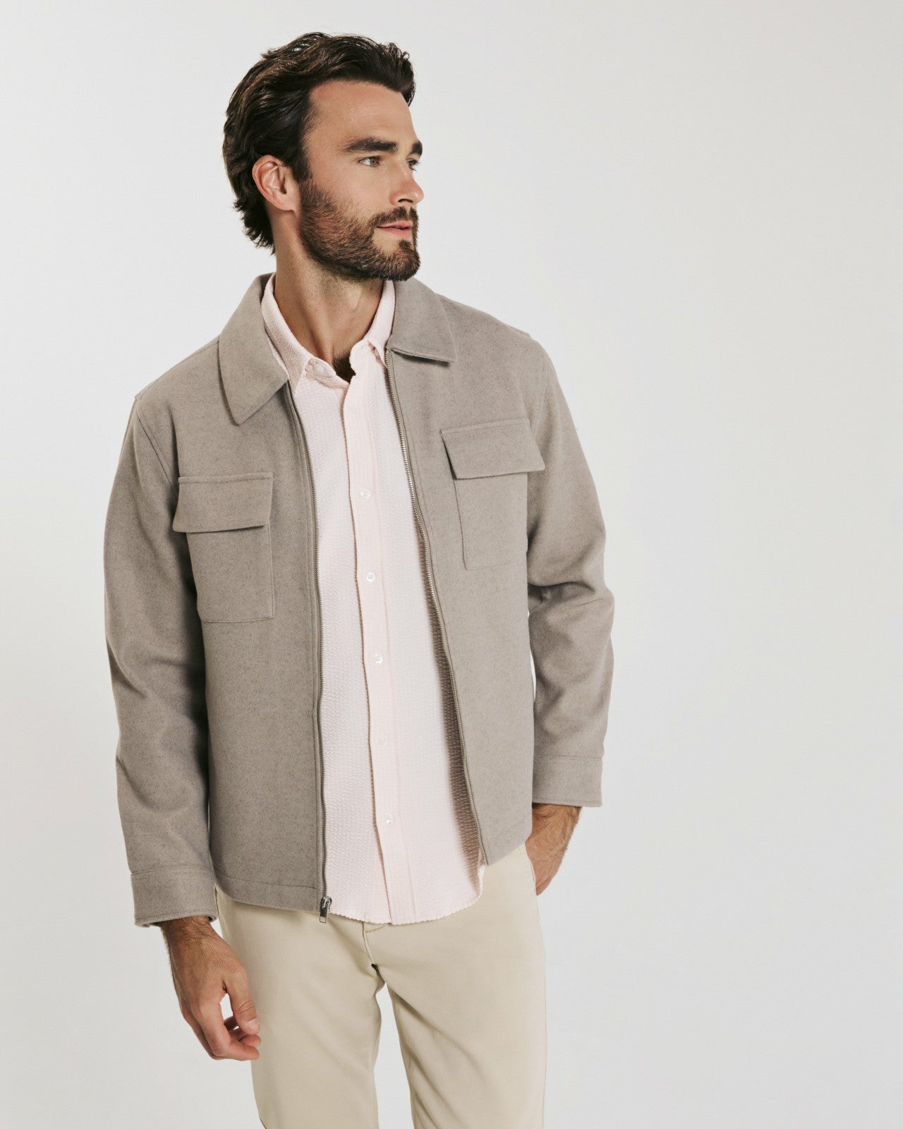 7Diamonds Bennet Seersucker Stretch Short Sleeve Shirt