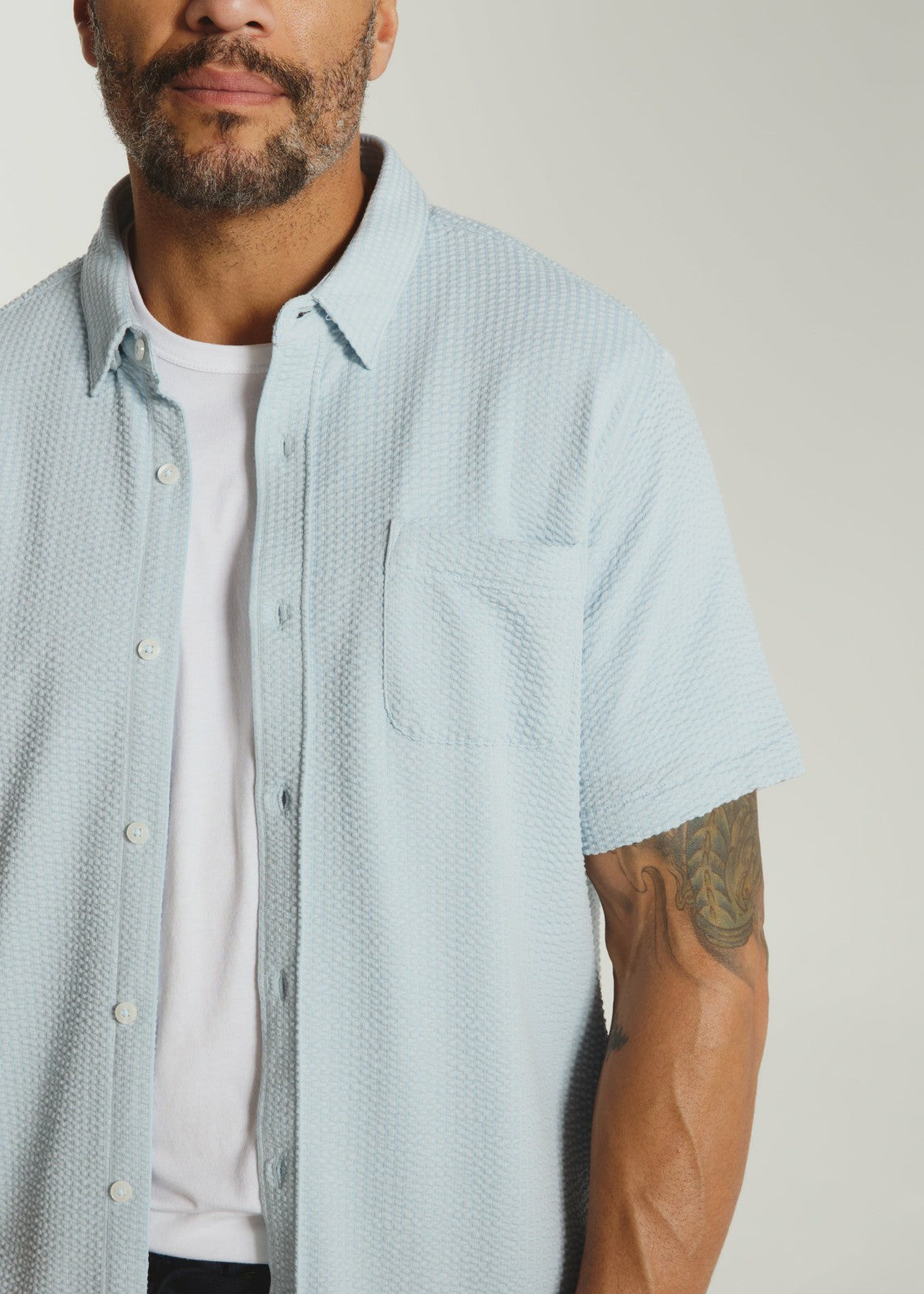 7Diamonds Bennet Seersucker Stretch Short Sleeve Shirt