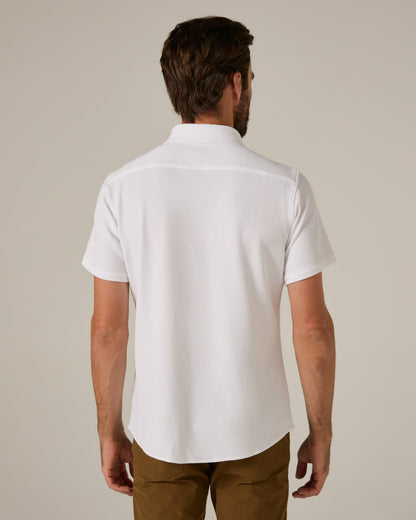 7Diamonds Levine Seersucker Stretch Short Sleeve Shirt