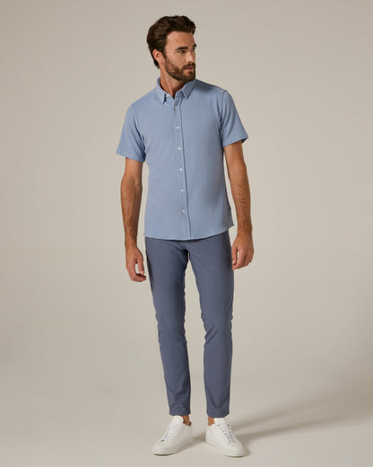7Diamonds Levine Seersucker Stretch Short Sleeve Shirt