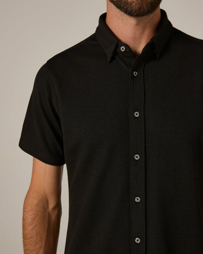 7Diamonds Levine Seersucker Stretch Short Sleeve Shirt