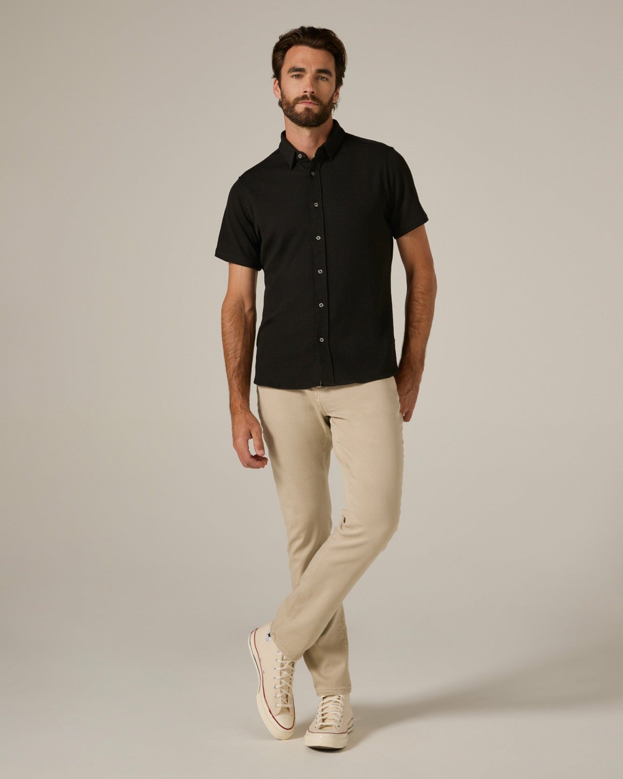 7Diamonds Levine Seersucker Stretch Short Sleeve Shirt