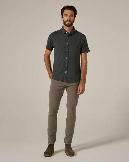 7Diamonds Levine Seersucker Stretch Short Sleeve Shirt