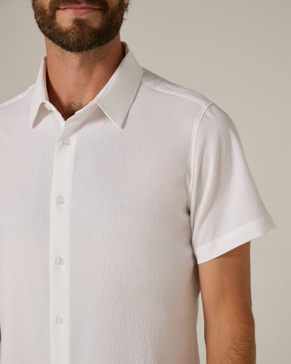 7Diamonds Barnes Seersucker Stretch Short Sleeve Shirt