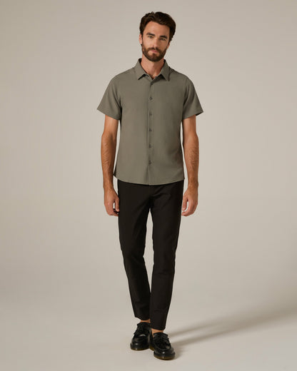 7Diamonds Barnes Seersucker Stretch Short Sleeve Shirt