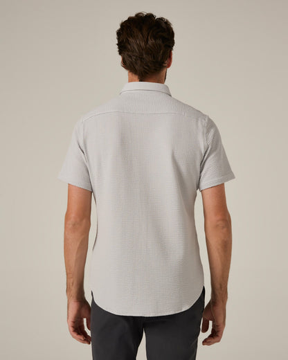 7Diamonds Bennet Seersucker Stretch Short Sleeve Shirt
