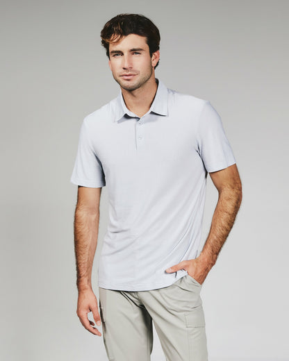 7Diamonds Marlowe Seersucker Stretch Polo