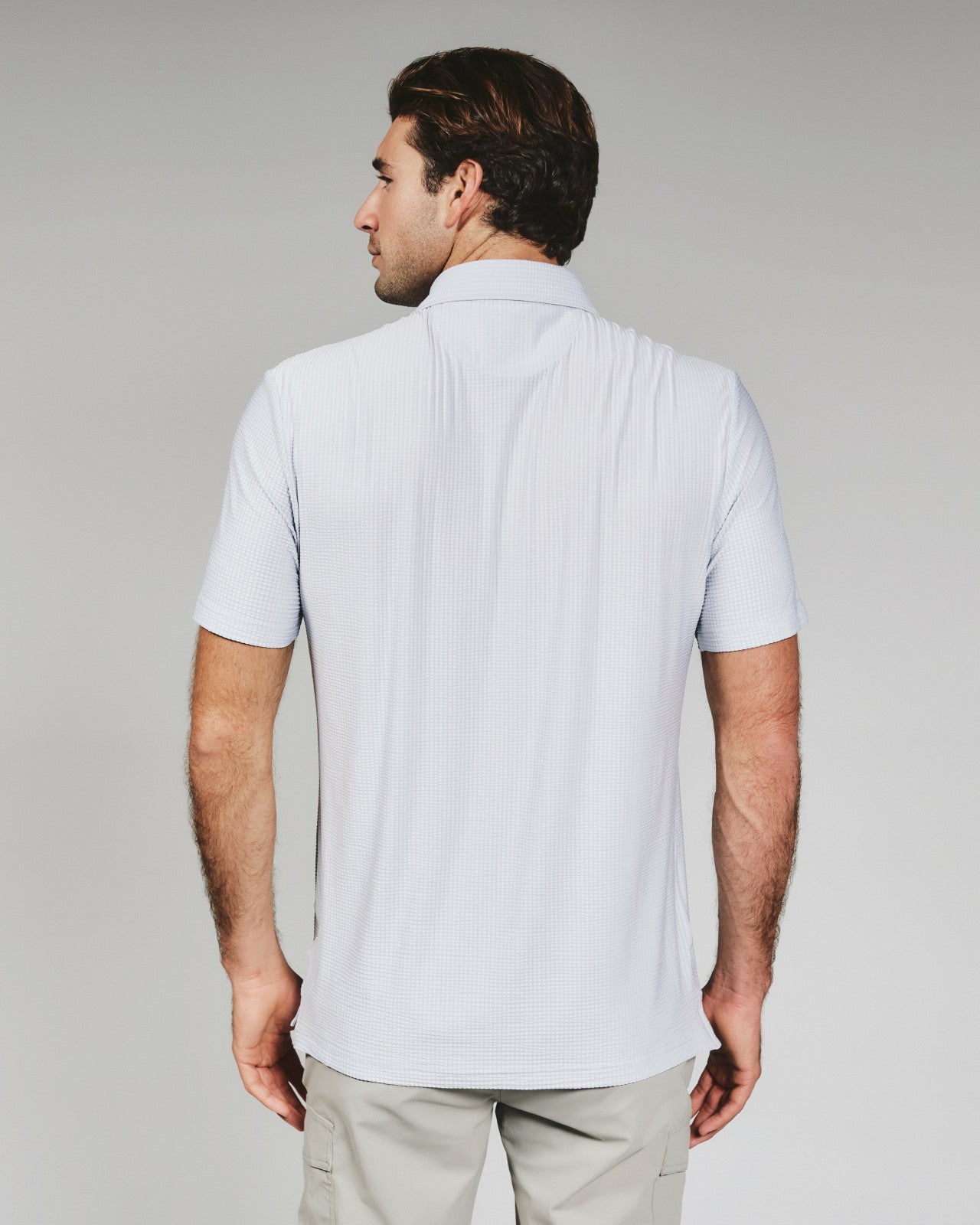 7Diamonds Marlowe Seersucker Stretch Polo