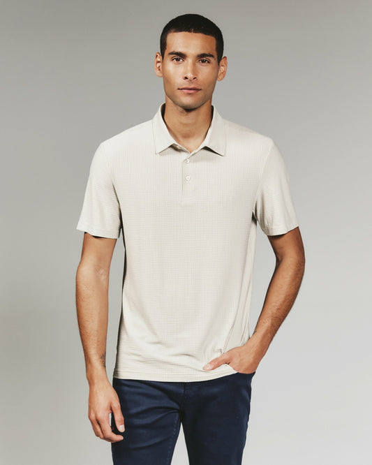 7Diamonds Marlowe Seersucker Stretch Polo