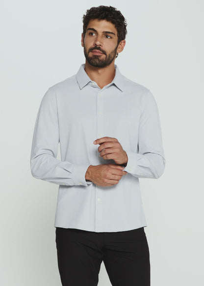 7Diamonds Ferris Seersucker Stretch Long Sleeve Shirt