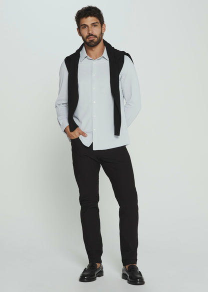 7Diamonds Ferris Seersucker Stretch Long Sleeve Shirt